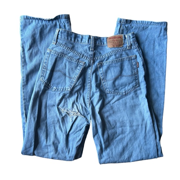 vintage high waisted straight leg jeans - Picture 2 of 2